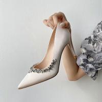 Sandalias de tacón alto con Punta de Cristal para mujer, Zapatos de Boda y Fiesta, Primavera, Otoño - details 7