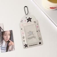 Soporte para sesión fotográfica coreana de fresa y estrella, cubierta de tarjeta de PVC, llavero colgante, Protector de exhibición de tarjeta Idol, decoración colgante de imagen - details 10