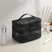 Bolsa De Maquillaje Grande Para Viajes Resistente Al Agua Estuche De Almacenamiento Para Mujer Con Cierre De Cremallera Estilo Casual - details 9