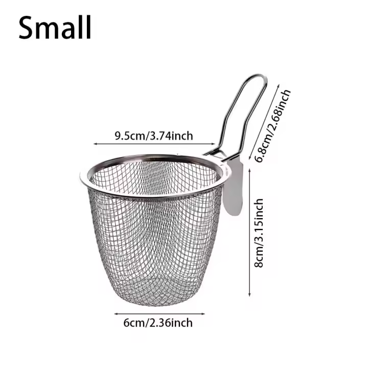 Vajilla de cocina de 1 piezas, utensilios de cocina coreanos, cuchara coladora de malla, cuchara para Fideos, cuchara para olla caliente, mango largo DE ACERO INOXIDABLE - 1