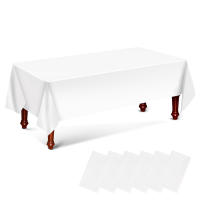 Mantel de Comedor Desechable Impermeable 137x274cm Ideal para Bodas, Fiestas, Picnics al Aire Libre - details 4