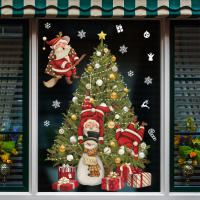 Pegatinas de Ventana de Navidad 2024 Santa Claus, Árbol de Navidad, Decoración de Fiesta - details 9