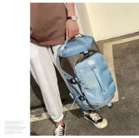 Bolsa De Viaje Impermeable para Deportes Y Fitness, Mochila De Gran Capacidad, Color De La Colisión De Empalme - details 26