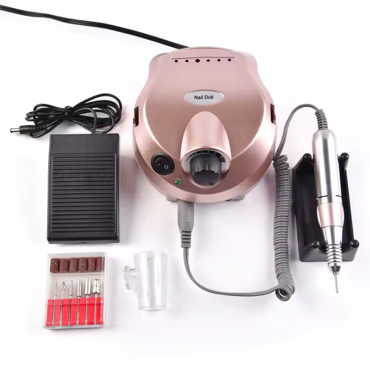 Máquina de taladro eléctrico KADS 30W para uñas de acrílico con bandas de pulido y recambios de brocas para salón de manicura - 1