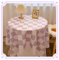 Mantel de Tablero de Ajedrez de Estilo Nórdico Paño de Algodón Impermeable para Fiestas en Casa - details 5