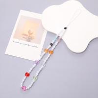 Cordón de teléfono con cuentas hecho a mano, correa de muñeca con cuentas, cadena de teléfono con perlas, eslinga antipérdida colorida, accesorios para teléfono móvil - details 13