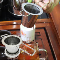 Colador de té de acero inoxidable 304 con tapa, Infusor de té resistente a altas temperaturas para el hogar - details 0