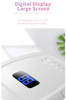Secador de Uñas LED UV Recargable Rojo 2020 Batería Grande Pantalla LCD Art de Uñas de Gel - details 4