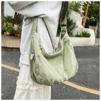 Japonés Denim Lavado Lienzo Bolso Bandolera Retro Perezoso Estilo Literario Hombro Gran Capacidad Señoras Bolso - details 8