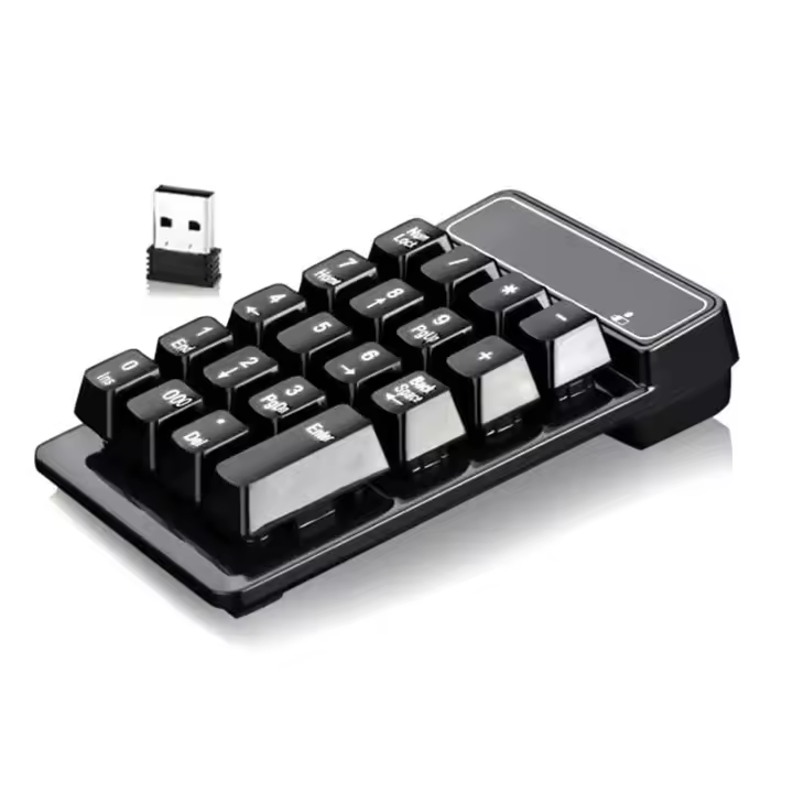 Nueva llegada 2,4G teclado numérico inalámbrico Nical Feel 19 teclas teclado numérico para PC portátil, Etc. - 1
