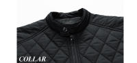 Chaquetas bomber de cuello alto para hombre, camisetas cálidas acolchadas de algodón, rompedores retro, chaqueta artesanal, moda de otoño e invierno - details 14