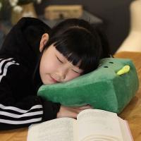 Almohada portátil de felpa con dibujos animados para la siesta, almohada para dormir con diseño de animales con agujeros huecos, almohada suave resistente al desgaste para descanso de escritorio y oficina - details 4