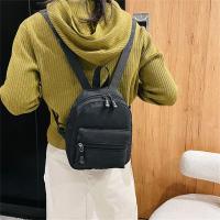 Mochila holográfica de nailon coreano para mujer, bolsa escolar pequeña informal de Color sólido, bolsa de viaje para adolescentes, bolsa escolar para estudiantes - details 5