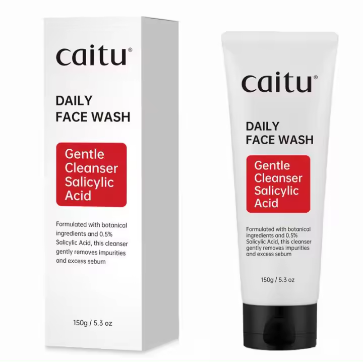 Espuma limpiadora facial con 0.5% de salicílico, control de grasa, refrescante, para piel sensible y propensa al acné, reparadora. - 1