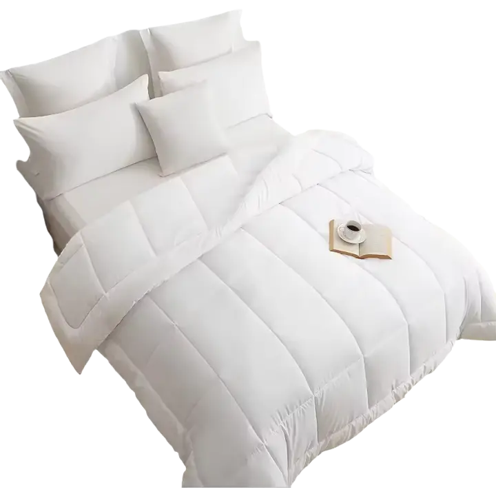 Edredón de Fibra Nórdica Suave Tacto de Melocotón Relleno Blanco Para Cama 90/105/135/150 - 1