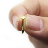 Anillo de acero quirúrgico para mujer, piercing para el cartílago, barra para el labio, tragus helix, joyería para el cuerpo, 16g, 1 unidad - details 11