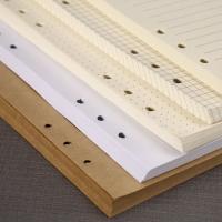 80 hojas A5 A6 A7 recambio de hojas sueltas revestimiento de papel rejilla celosía 6 agujeros recarga interior papel de carpeta en espiral lista de tareas - details 12