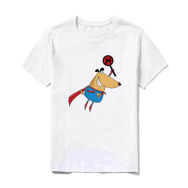 Camiseta de Algodón 100% Suave Ajuste Clásico Transpirable Duradera Blanco Para Uso Diario - 1