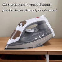 Portátil 1100W-1300W Plancha de Vapor de Cerámica Antideslizante Funciones de Pulverización y Chorro de Vapor Potentes Ideal para Ropa Fina, Transporte de Viaje - details 1