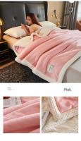 Manta de Invierno Gruesa y Cálida Forro de Cama de Lujo Manta de Sofá Cubierta de Cama Doble para Hogar - details 20