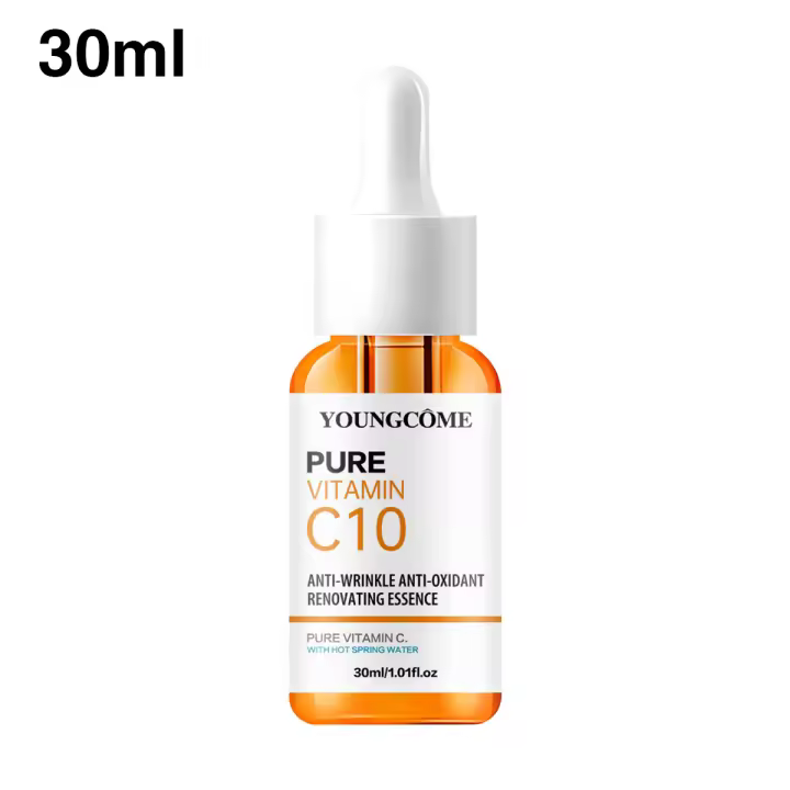 Esencia para el rostro con vitamina C, ácido hialurónico, suero iluminador de piel oscura, líneas finas, reparación hidratante, suero opaco, cuidado de la piel Facial - 1