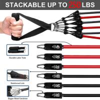Conjunto de ejercicio de resistencia multifuncional, cuerda de tensión, cinturón de tensión para Fitness, cuerda elástica y equipo de Fitness portátil - details 1