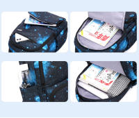 Mochilas escolares para niños de primaria conjunto de 3 bolsa de acuera de nylon para adolescentes bolsa de comedor bolsa de lápices - details 8