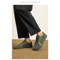 Zapatos descalzos minimalistas para hombre, zapatillas de punta ancha Zero Drop, malla transpirable, zapatos planos informales con cordones para caminar - details 7