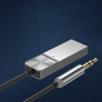 Adaptador compatible con Bluetooth de 3,5mm, adaptador de Audio ultracompacto y ligero para llamadas con manos libres y reproducción de música - details 1