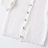 Cardigan de Punto para Mujer Ouwu Cuello Redondo, Mangas Cortas, Moda de Alta Calidad - details 5