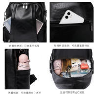 Mochila De Cuero pu para mujer, bolso de hombro femenino, mochila de viaje vintage, mochila de trabajo informal, regalo - details 10