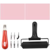 Kit de fabricación de sellos de goma, Kit de herramientas de impresión de bloques, cortador de linóleo con 6 tipos de cuchillas, papel de trazado para tallado de sellos artesanales - details 2