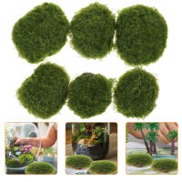 La decoración de oficina imita piedra de musgo, moldes falsos, bolas de plantas en miniatura, bonsái, decoraciones artificiales, diseño de jardín, - details 0