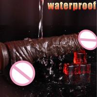 Empaquetado privado Dildos realistas sexys Piel deslizante Prepucio Testículos Dildo Estimulación anal vaginal Strapon Juguetes sexuales grandes para mujer - details 4