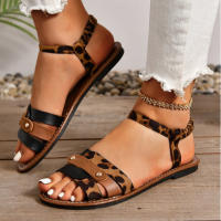 Tallas grandes 43 Zapatos de mujer de verano, nuevo estilo fresco, sandalias planas y huecas para damas, sandalias de una palabra para exteriores - details 0
