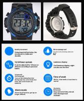 SHUNWAY Shengwei Reloj de tendencia de moda para deportes al aire libre para estudiantes electrónico multifuncional luminoso resistente al agua - details 4