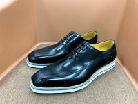 Zapatos Oxford de negocios casuales de alta gama para hombre, de cuero vacuno de primera capa. - details 11