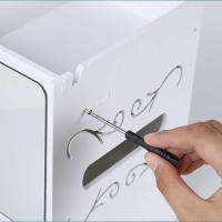 Organizador de Cosméticos Moderno Caja de Almacenamiento Impermeable de PVC Duradera con 2 Cajones y Espejos Ideal para Dormitorio Cajas de Almacenamiento de Muebles - details 11