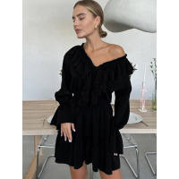 para mujer Primavera Verano Nuevo vestido corto de gasa con manga acampanada - details 42