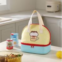 Bolsa de almuerzo de dibujos animados de doble capa, bolsa térmica aislada de gran capacidad para Picnic, bolsa de mano aislada a prueba de fugas para niñas - details 8