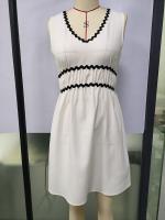 Vestido de mujer 25 primavera y verano nuevo vestido reductor de cintura sin mangas con cuello en V informal cómodo - details 0