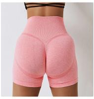 Ropa de Yoga de alta elasticidad para mujer, conjuntos cortos absorbentes, pantalones Push Up, pantalones cortos para correr y ciclismo, mallas Fiess - details 2