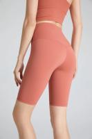 Pantalones cortos de yoga de cintura alta para mujer, secado rápido, levantamiento de cadera, fitness, correr, ciclismo, pantalones cortos cómodos transpirables de secado rápido - details 7