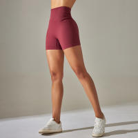 Nessaj-pantalones cortos de Yoga sin costuras para mujer, Shorts deportivos de cintura alta, trajes de entrenamiento para Athleisure, Fitness, levantamiento de cadera, ropa de gimnasio - details 5