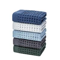 Toalla de algodón a cuadros para el hogar, paño de lavado Simple, toalla facial Suave, toalla para el cabello, toalla absorbente para la cara - details 4
