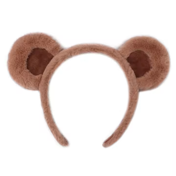 Diadema de felpa con orejas y cuernos de animales, diademas para disfraz de Halloween, Navidad, Festival, Fiesta temática, 1 paquete - 1