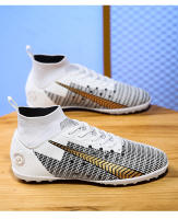 Zapatos de fútbol de alta calidad para hombres, botas de fútbol de tobillo alto para niños, zapatillas de entrenamiento de hierba antideslizantes para exteriores, TF/AG - details 21