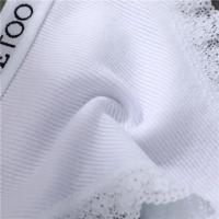 Bragas de algodón para mujer, ropa interior sexy de M-2XL, calada, con cinturón con letras, lencería de talla grande - details 8