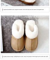 Zapatillas de casa de otoño e invierno, algodón antideslizante para parejas de interior de felpa cálidas para hombres y mujeres al por mayor - details 6