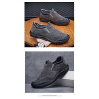 Zapatos De Trabajo Para Hombre Casual Transpirables Loafers Ligeros De Verano Antideslizantes Con Suela Suave Para Playa Y Interior - details 15